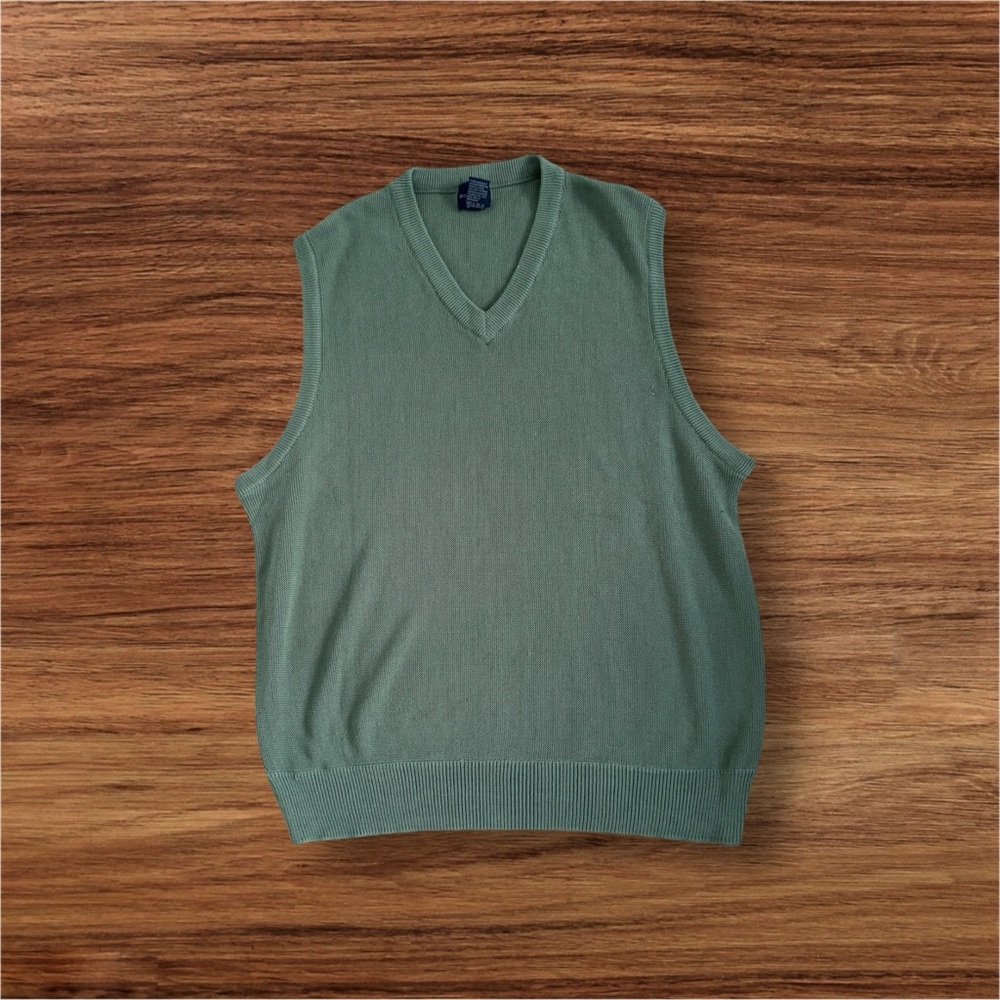 Dockers Olive V-Neck Sweater Vest